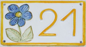 Plaque Céramique numéro 21